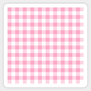 Pink Gingham Sticker